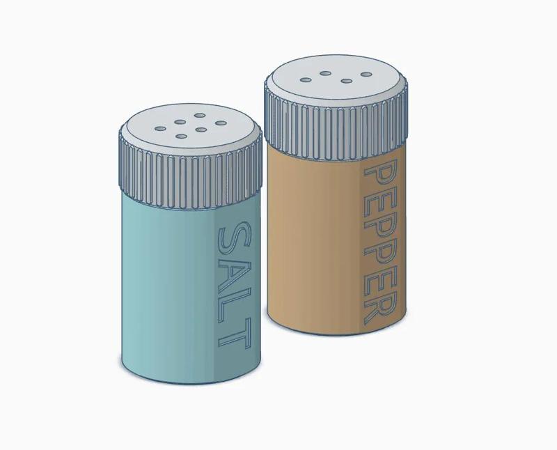 Salt and Pepper twist container