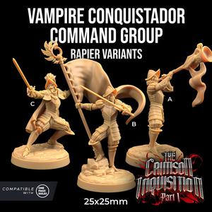 Vampire Conquistadors Command Group with Rapier