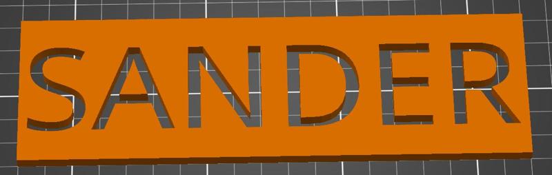 Name tag Sander