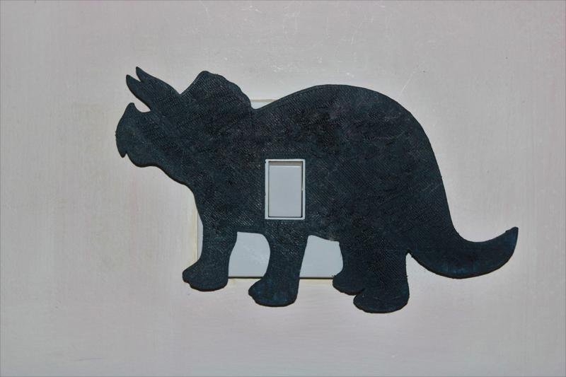 triceratops lightswitch cover