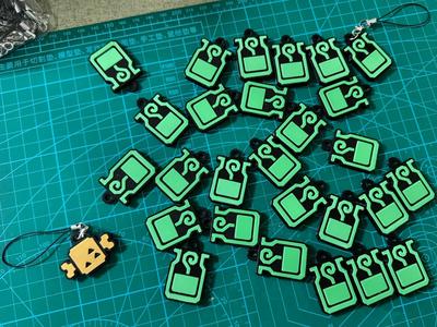 [Monster Hunter] Potion and Grilled Meat Keychain