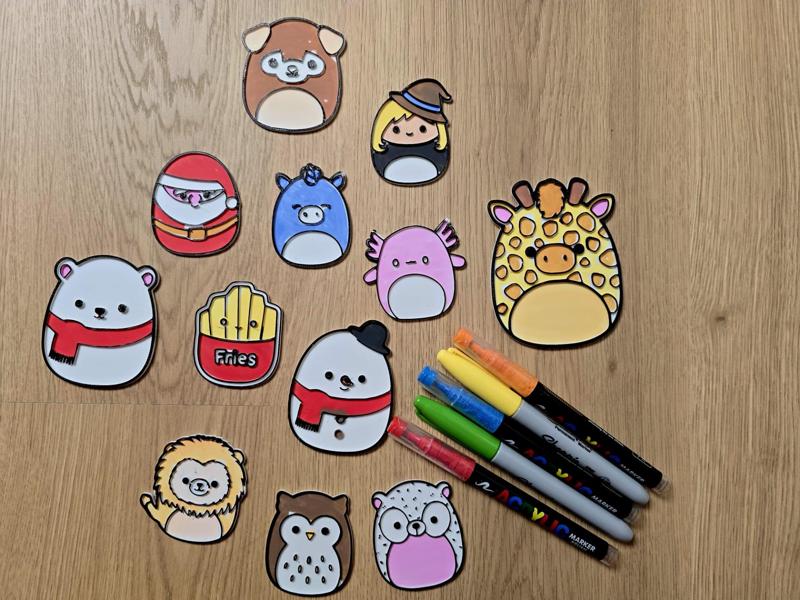 Squishmallow Pack 3 Cute DIY Coloring Pack Gift