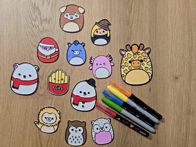 Squishmallow Pack 3 Cute DIY Coloring Pack Gift