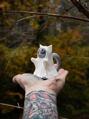 Trick or Meow! Cat Sheet Ghost Costume for Halloween! 