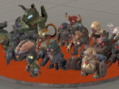 Doom Dark Ages Toys Monster Pack Collection 3