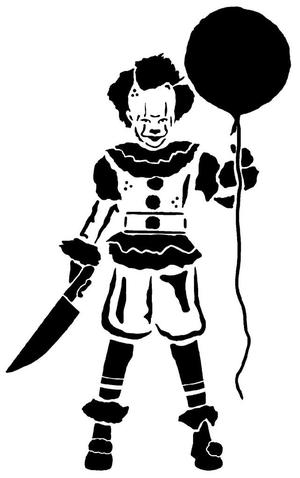 Pennywise stencil 4
