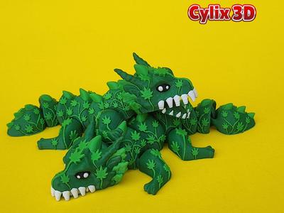 Cannabis Dragon Articulated, Open Mouth Biting Toy