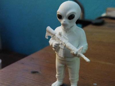 Armed Tracksuit Alien