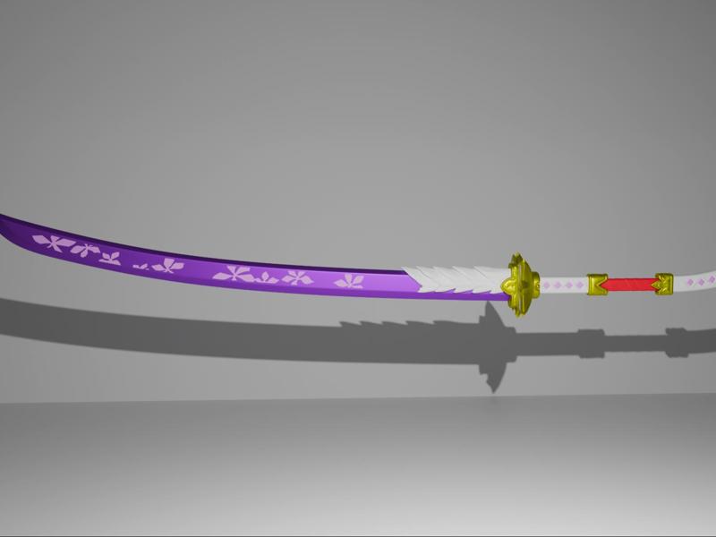 Monster Hunter Rise Aknosom Longsword Mark II, Replaceable Blade Version
