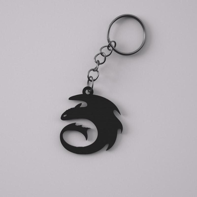 Toothless Dragon Keychain