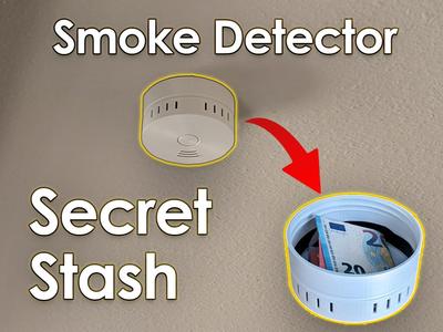 Hidden Safe in Smoke Detector Shell