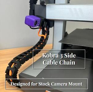 Anycubic Kobra 3 Side Cable Chain for Stock Camera Mount