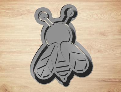 cookie cutter bee - cutter and stamp