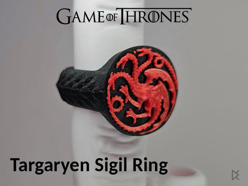 House Targaryen Ring Signet - Game of Thrones