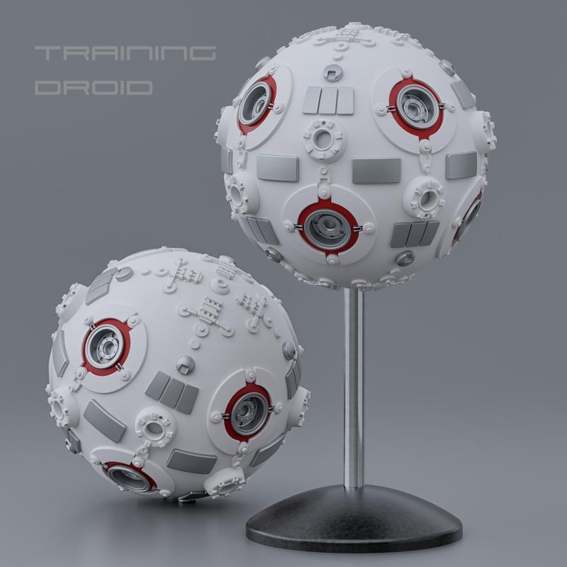 Training Droid 3d files