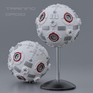 Training Droid 3d files