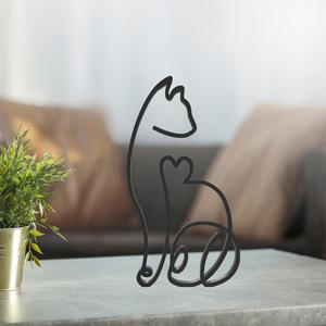 Cat Line Art, Modern, Minimalist