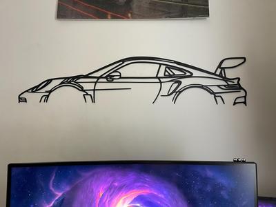 Porsche 911 One-Meter Wall Art