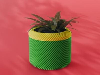 Nami Planter Pot, Scalloped Diagonal | Small, Medium, Large | Self Watering and Drip Tray 