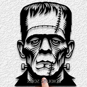 frankenstein wall art monster wall decor halloween decoration