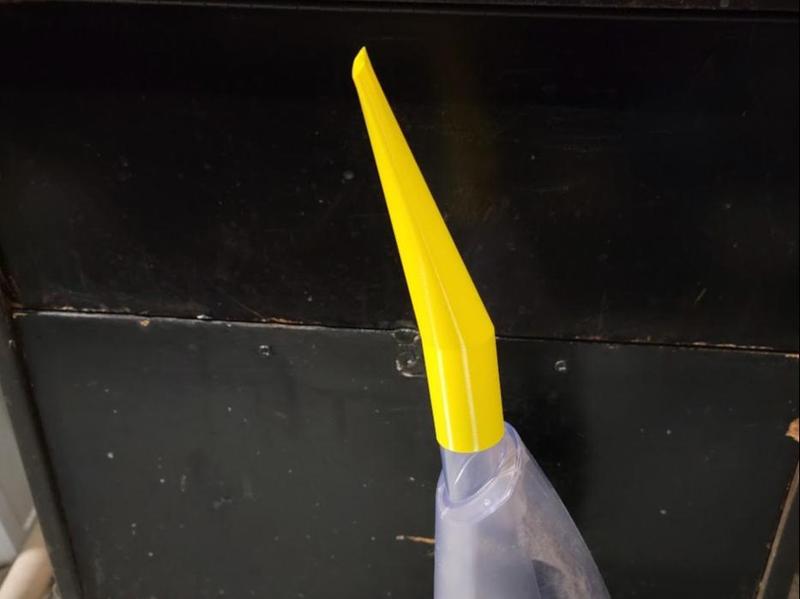 Flat angled hand vacuum attachment
