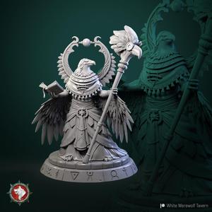 Ayalau the aarakocra priestess 32mm and 75mm pre-supported