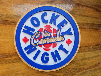Hockey Night In Canada 3D Sign