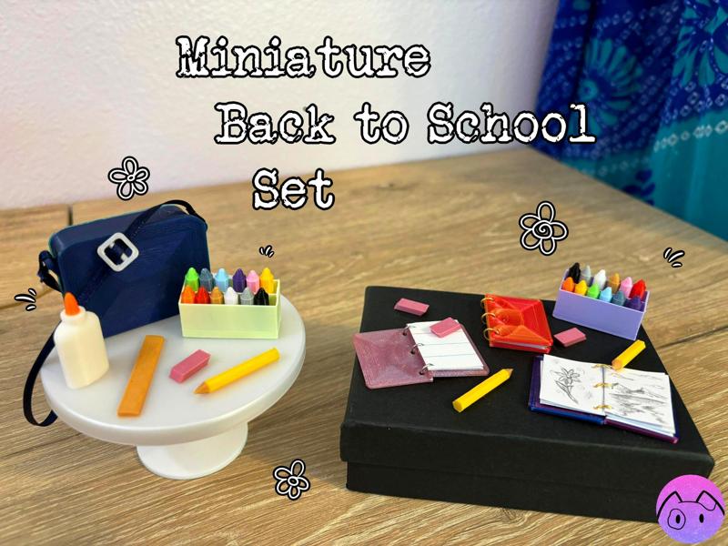 Miniature Back to School Set