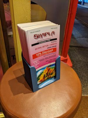 Menu Box Tri-fold