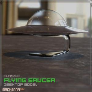 Classic Flying Saucer | Desktop Model