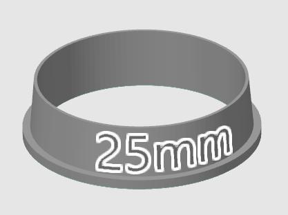 23mm and 25mm miniature base cutout tool for clay