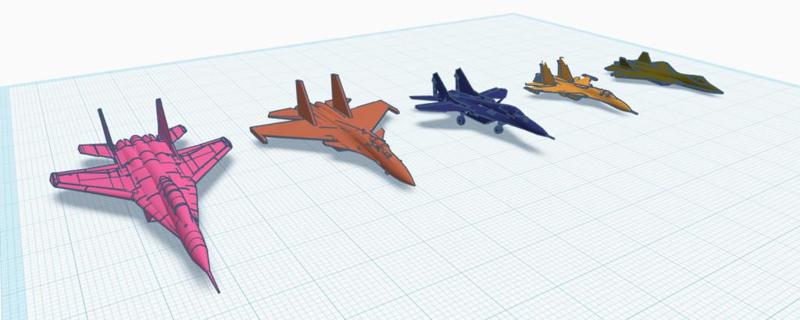 Russian/Soviet Union Fighter Pack: Mig-29, Mig-35, Su-57, Su-33, Su-35