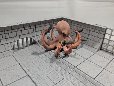 Octopus with swords