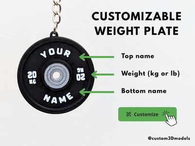 Customizable Weight Plates v2| Calibrated Plates