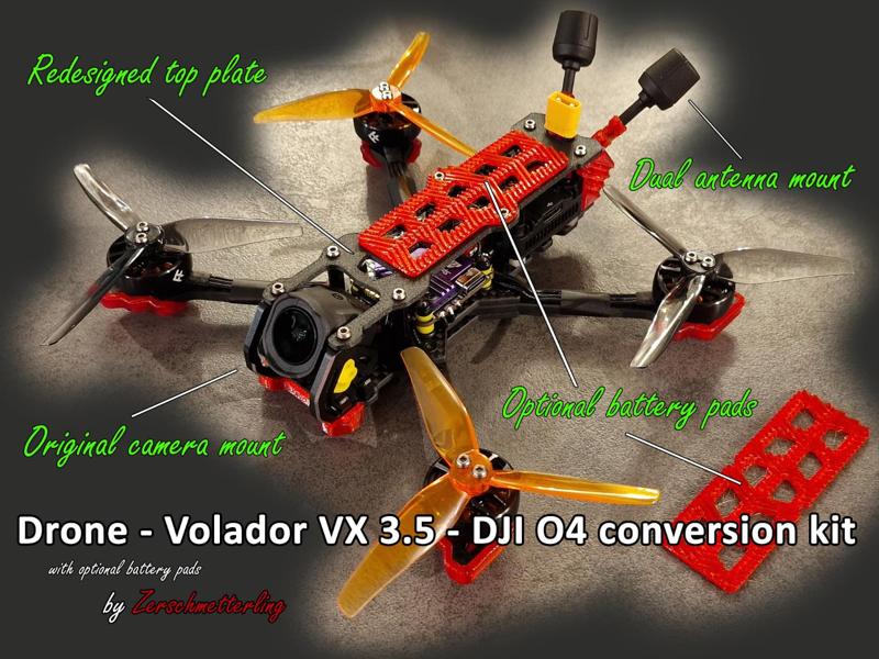Drone - Volador VX 3.5 - DJI O4 Conversion Kit