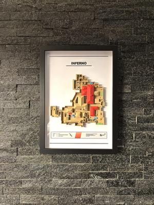 3D Printed Gaming Map - Inspired by "Inferno" - Fan Art