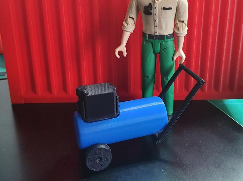 Air Compressor model for diorama 1/14, 1/16 ,1/12,1/10