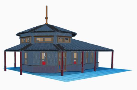 Madison Indiana Station (HO SCALE)