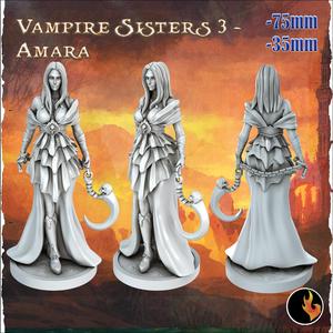Amara - Dark Fantasy Minis - 75mm + 35mm Scale