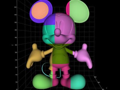 Life-Size Mickey Mouse 3D Model
