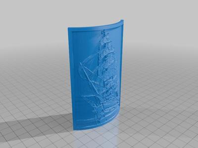 Amerigo Vespucci Italian Ship - Lithophane