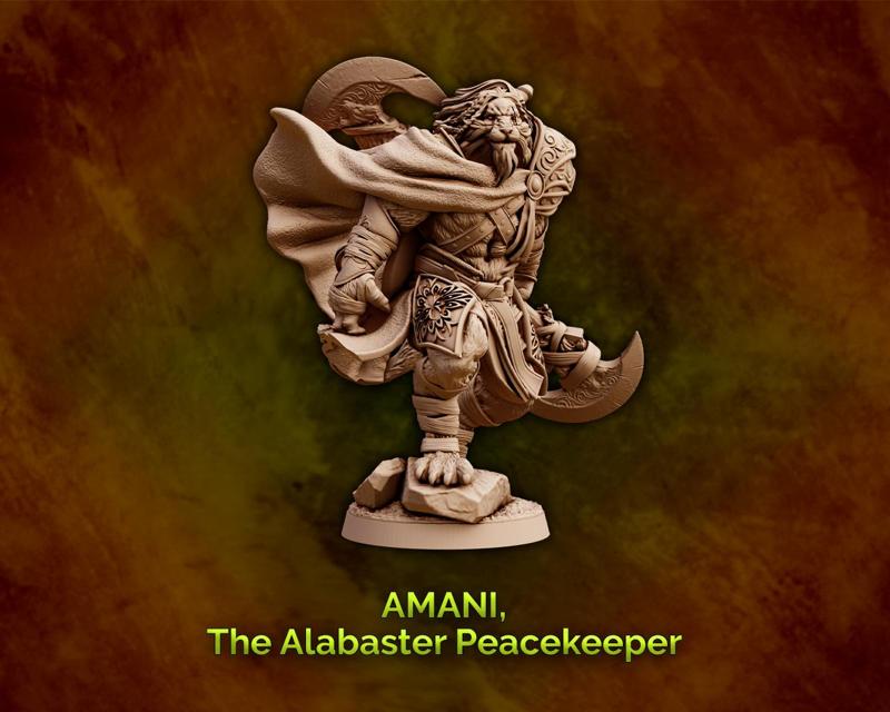 Amani, The Alabaster Peacekeeper - Leonin Paladin