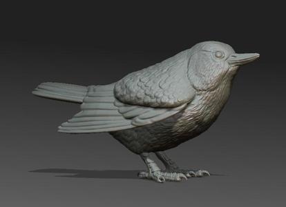 Nuthatch Sculpture