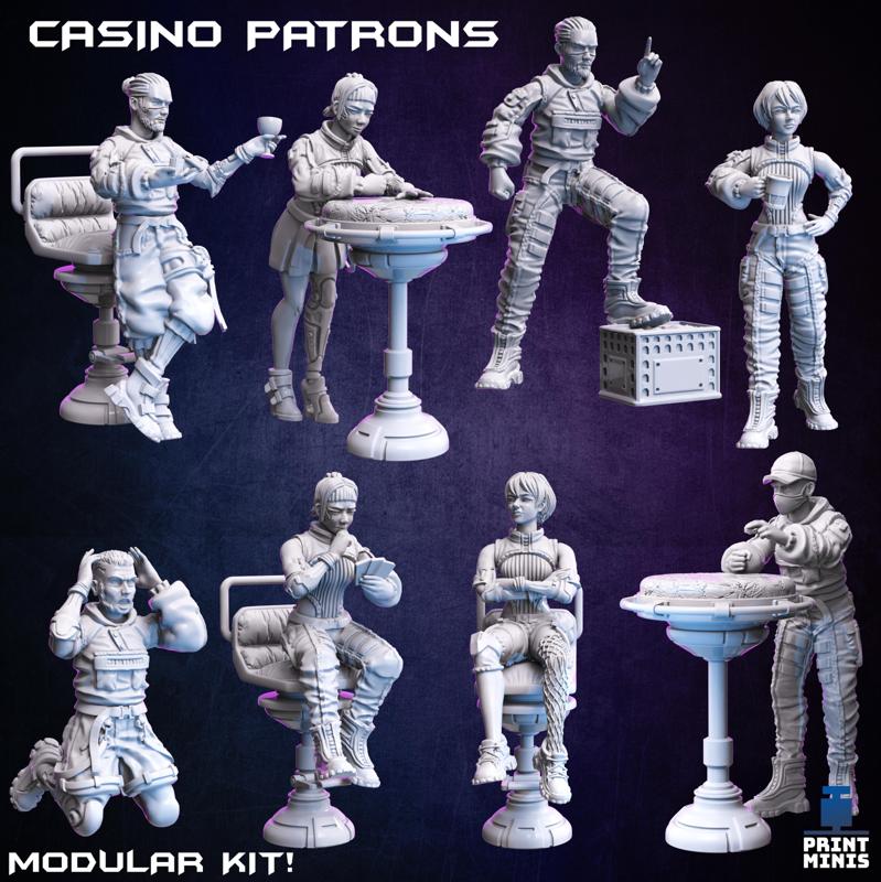 Casino Patrons (modular NPCs) - The Broken Chip Collection