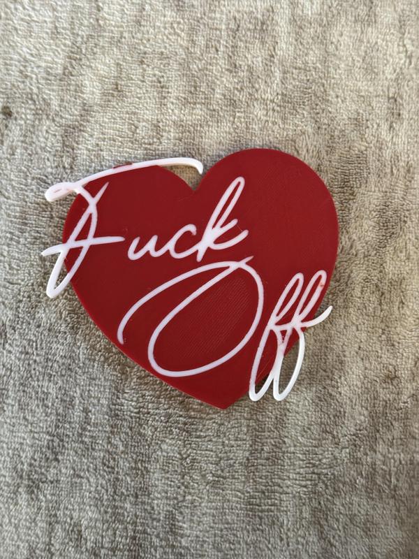 Fuck Off Heart Art 