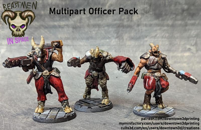 Beastmen in Space! Multipart Officer Pack