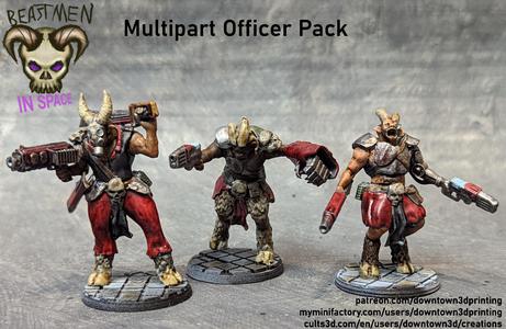 Beastmen in Space! Multipart Officer Pack