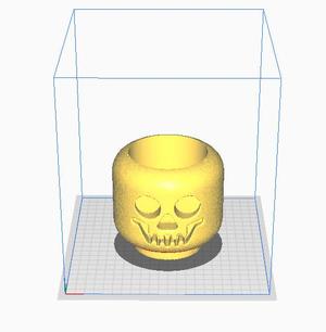 Lego Skull Planter
