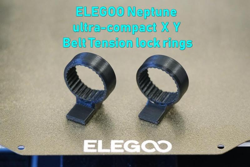 Neptune 3 Pro / 4 Pro ultra-compact X Y belt tensioner lock ring