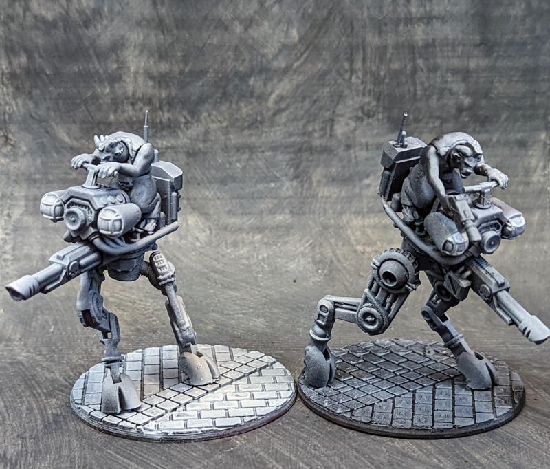 Beastmen in Space! Multipart Naga Scout and Armoured Walkers